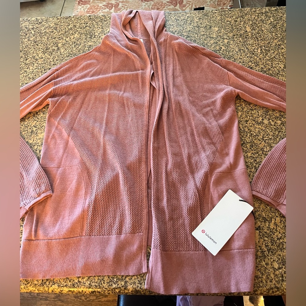 lululemon athletica Pink Cardigan Sweater